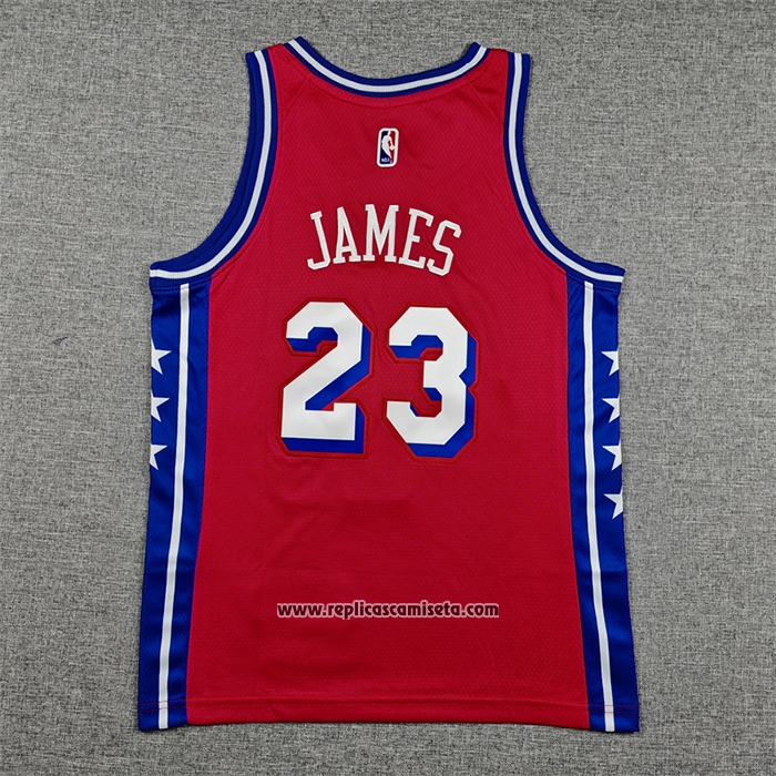 Camiseta Nino Philadelphia 76ers LeBron James NO 23 Statement 2025-26 Rojo